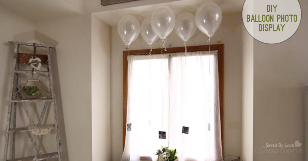 DIY Photo Display Using Balloons FB