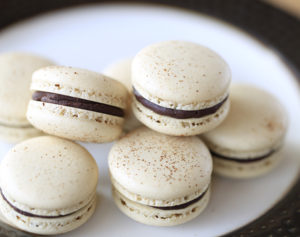 coffee french macarons